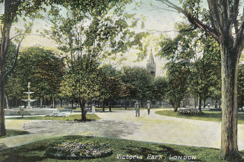 Postcard - Victoria Park, London, early 20th century