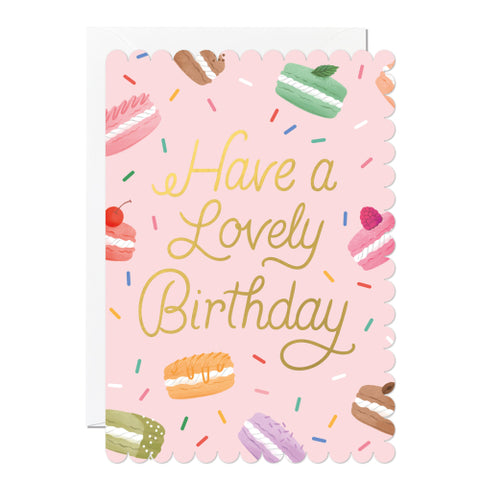 Card - Birthday Macarons