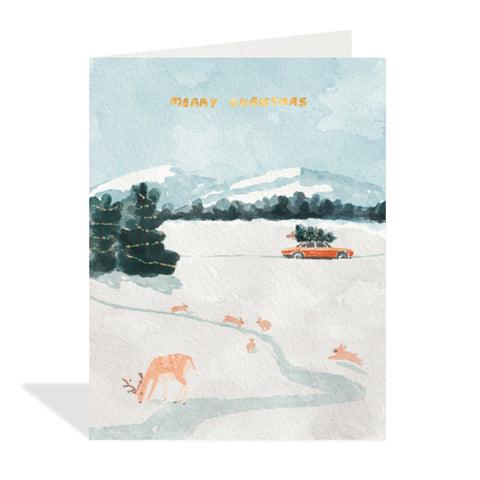 Card - Christmas Road Trip