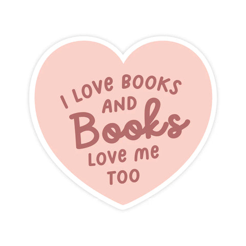 Sticker - Books Love Me Too