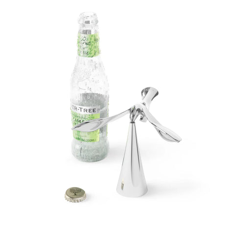 Tipsy Balancing Bottle Opener - Chrome