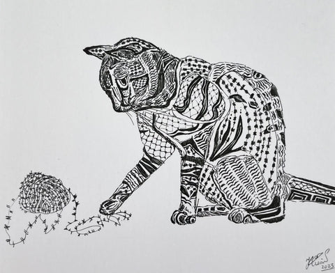 Postcard - Ince Husain, Cats of Gaza