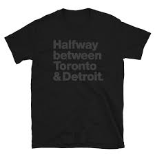 Halfway between Toronto & Detroit - Black on Black