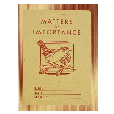 Notebook - Matters of Importance