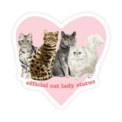 Sticker - Official Cat Lady Status