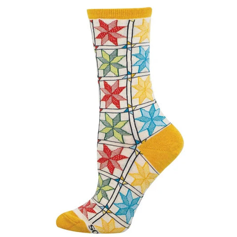 Socks - Quilting Pattern, Ladies Shoe Size 5-10.5