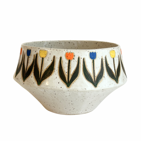 Bowl - Tulip Pattern, Large