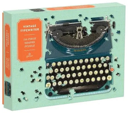Vintage Typewriter 750 Piece Shaped Puzzle