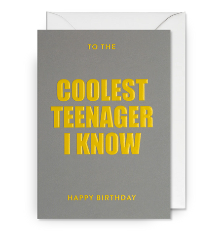 Card - Birthday, Coolest Teenager