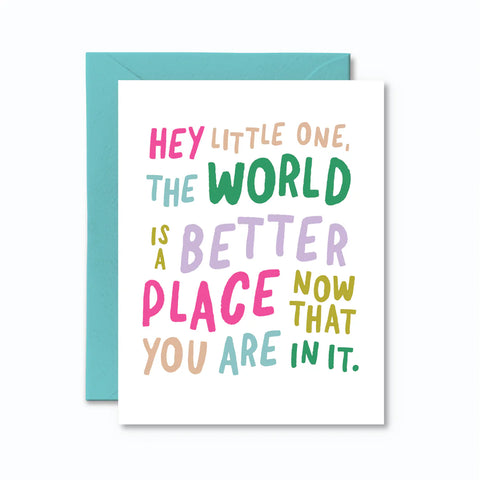 Card - Baby - The World is a Better Place