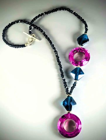 Necklace - Swarovski Crystal, Beads, Sterling, PCN-10