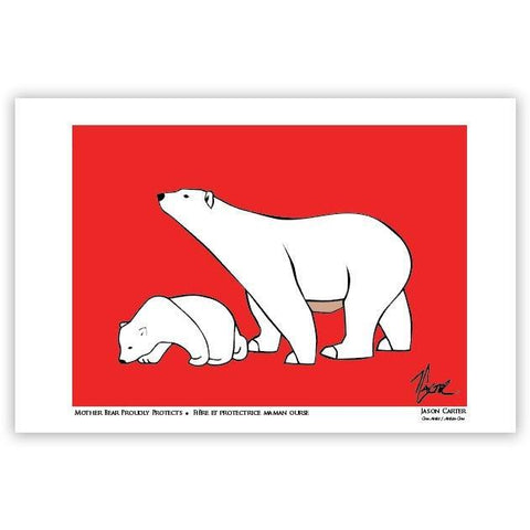Jason Carter Mother Bear Proudly Protects Art Card