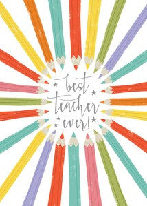 Card - Teacher Pencils