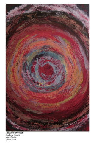 Black-hole Diptych (Pink)