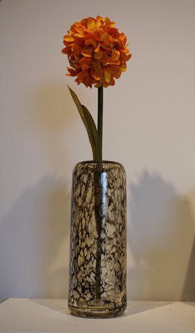 Glass Brown and Clear Vase