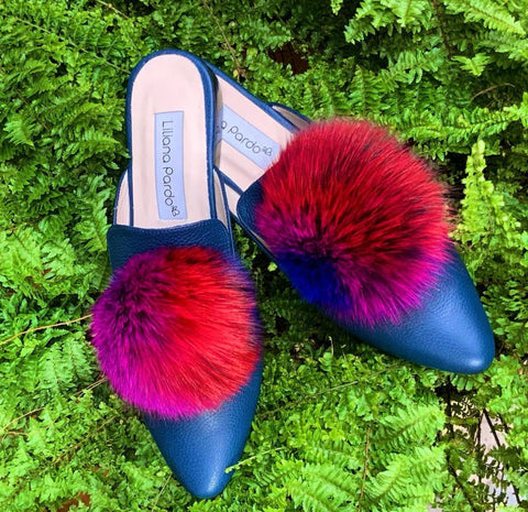 Pom Pom Mules Flat - options available