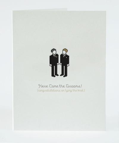 Card - Here Come the Grooms