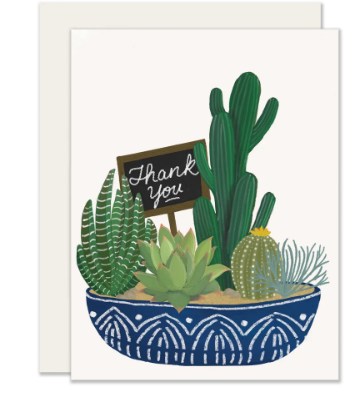 Card - Succulent Thank You