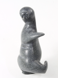 Inuit Sculpture - Dancing Seal by Benjamin Isaac