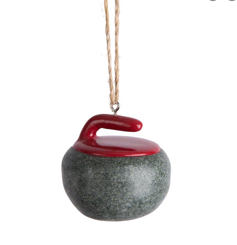 Curling Rock Ornament