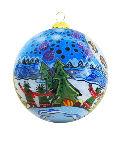 Leah Dorion Guidance Moon Glass Ornament