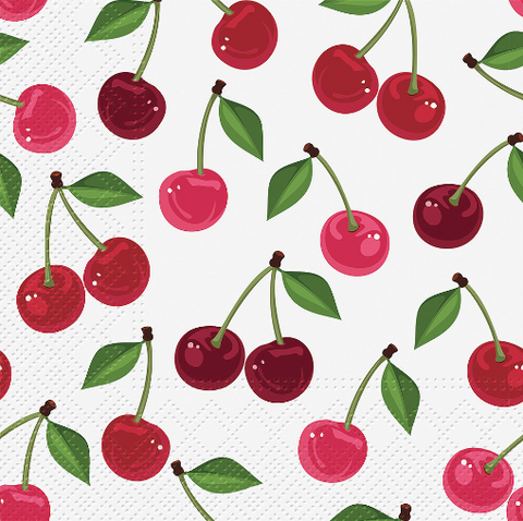Cherries Paper Napkins