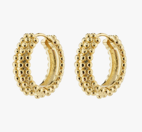Earrings - ANITTA Recycled Bubble Hoops, Gold