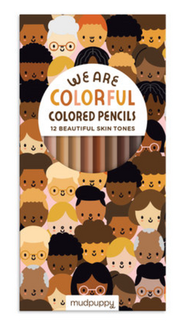 We Are Colourful Skin Tone Coloured Pencil Set