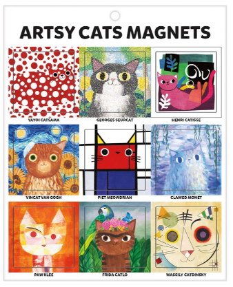 Artsy Cats Magnets