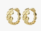 Earrings - ECHO hoops (gold or silver)